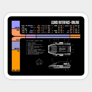 Library Computer Readout Showing Movie Era Shuttle Sticker